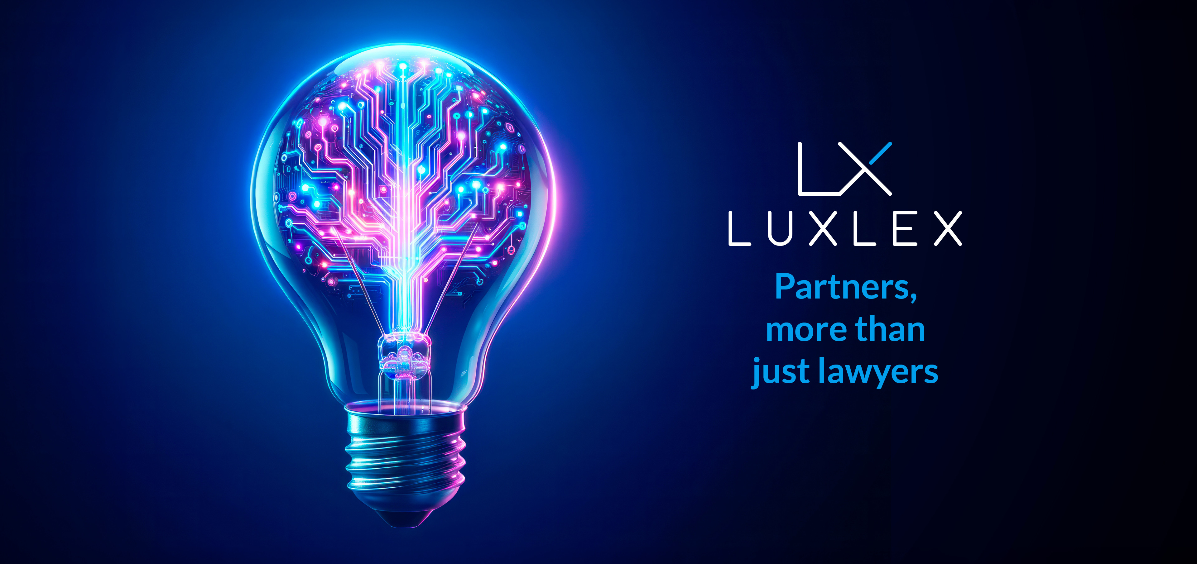 Visuel annonçant les réalisation de Plate ou Gazeuse pour le cabinet d'avocats LuxLex