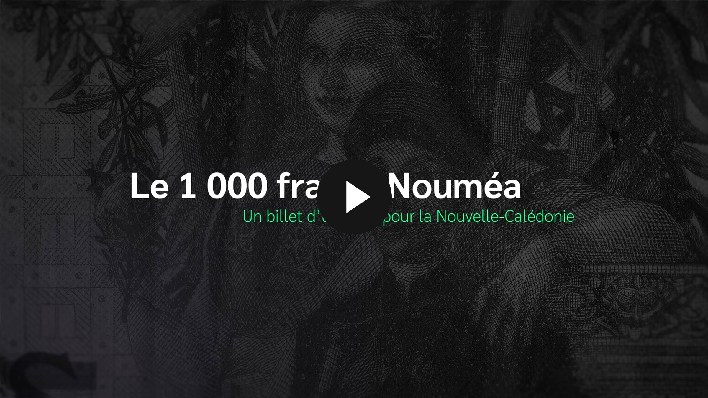 Vid&eacute;o con&ccedil;ue et r&eacute;alis&eacute;e par Plate ou Gazeuse pour expliquer l'origine du billet de 1000 francs Noum&eacute;a sur 100 piastres Type 1939
