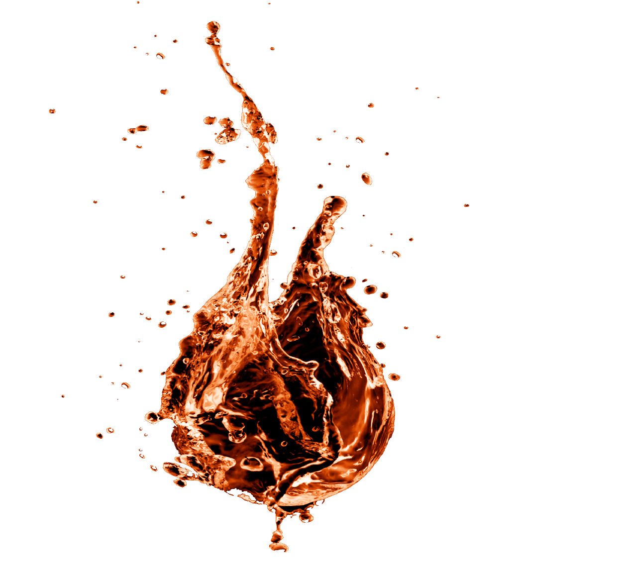 Splash flamme orange